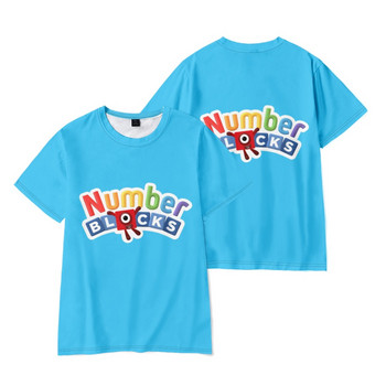 Παιδικά καλοκαιρινά Anime Numberblocks Μπλουζάκι με εκτύπωση κινουμένων σχεδίων 4-14 ετών νήπιο για αγόρια κορίτσια με κοντομάνικο μπλουζάκια Παιδικά ρούχα Μπλουζάκια ρούχα