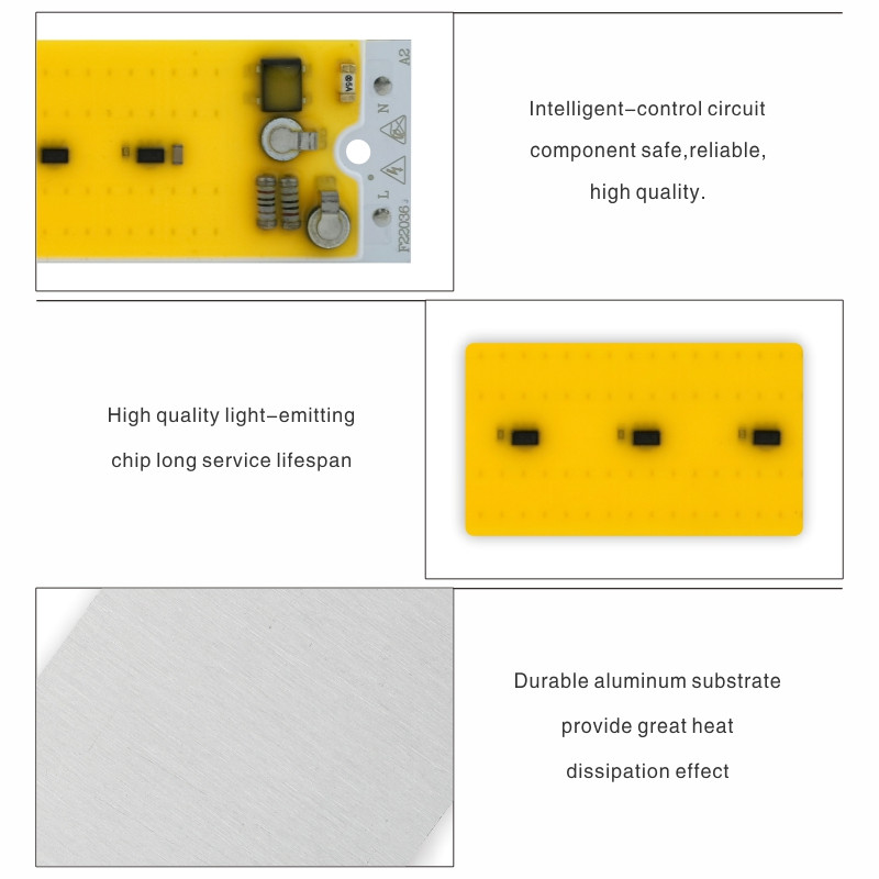 Cip LED COB 30W 50W 80W pentru iluminare de inundație 220V alb rece/cald Lampă LED Spot Lumină de creștere cu spectru complet pentru legume cu flori