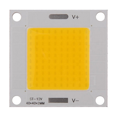 DC 12V 220V COB 50W led chip Integrált chip 40x40mm négyzet alakú fénypanel Lámpapanel izzókhoz led spotlámpához Led izzók