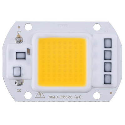 DC 12V 220V COB 50W led chip Integrált chip 40x40mm négyzet alakú fénypanel Lámpapanel izzókhoz led spotlámpához Led izzók