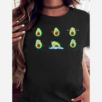 2022 Fashion Trend Printing Avocado Γυναικεία μπλουζάκια Casual O-Neck Καλοκαιρινή πώληση κοντομάνικο T-shirt Άνετα μαλακά μπλουζάκια δρόμου