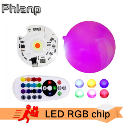 Lampă cu cip COB LED RGB Spot cu diodă LED de mare putere Sursă de lumină de inundație Smart IC Telecomandă Culori 220V5V pentru lampă apus de soare