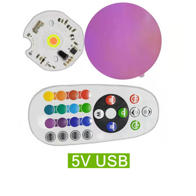 RGB LED COB chip lámpa nagy teljesítményű LED dióda reflektor fényforrás Smart IC távirányító színei 220V5V Sunset lámpához