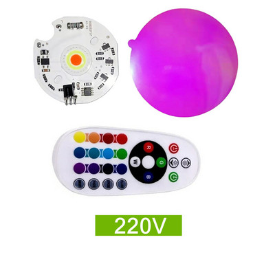 RGB LED COB chip lámpa nagy teljesítményű LED dióda reflektor fényforrás Smart IC távirányító színei 220V5V Sunset lámpához