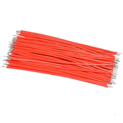 100 бр./партида 26AWG калайдисана макетна платка PCB спояващ кабел 5/10/15/20CM джъмперна тел Тенекиен проводник Направи си сам Конектор за електронни проводници