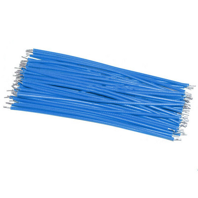 100 бр./партида 26AWG калайдисана макетна платка PCB спояващ кабел 5/10/15/20CM джъмперна тел Тенекиен проводник Направи си сам Конектор за електронни проводници