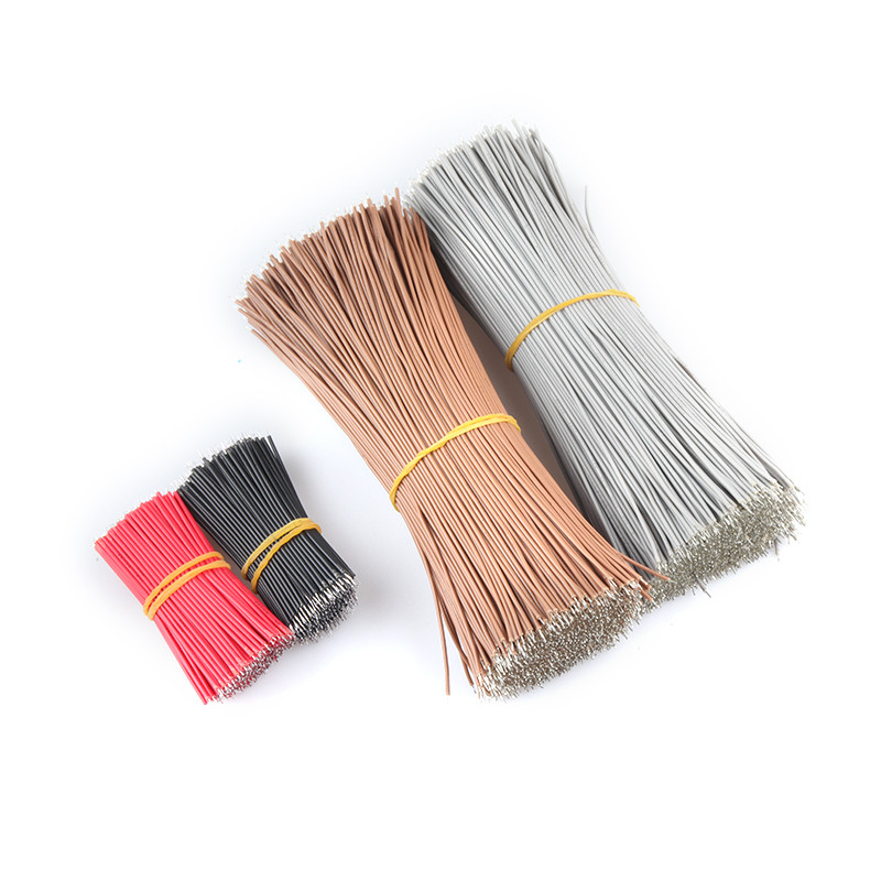 100 tk/partii 26AWG tinaga kaetud pannplaadi PCB jootekaabel 5/10/15/20cm hüppaja traat tinajuhe DIY elektrooniliste juhtmete pistik