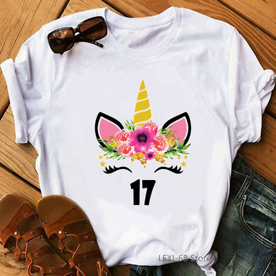 The Queen Of Sweet 16 születésnapi ajándék felsők lányoknak póló női fehér alkalmi póló női harajuku ing Kawaii ruhák