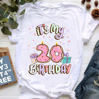 The Queen Of Sweet 16 születésnapi ajándék felsők lányoknak póló női fehér alkalmi póló női harajuku ing Kawaii ruhák