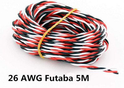 5 метра 16 фута 26awg 22AWG 30/60 Core 3P Twist Servo Extension кабел JR Futaba Twisted Wire Lead за RC аксесоари за самолети