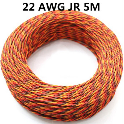 5 метра 16 фута 26awg 22AWG 30/60 Core 3P Twist Servo Extension кабел JR Futaba Twisted Wire Lead за RC аксесоари за самолети