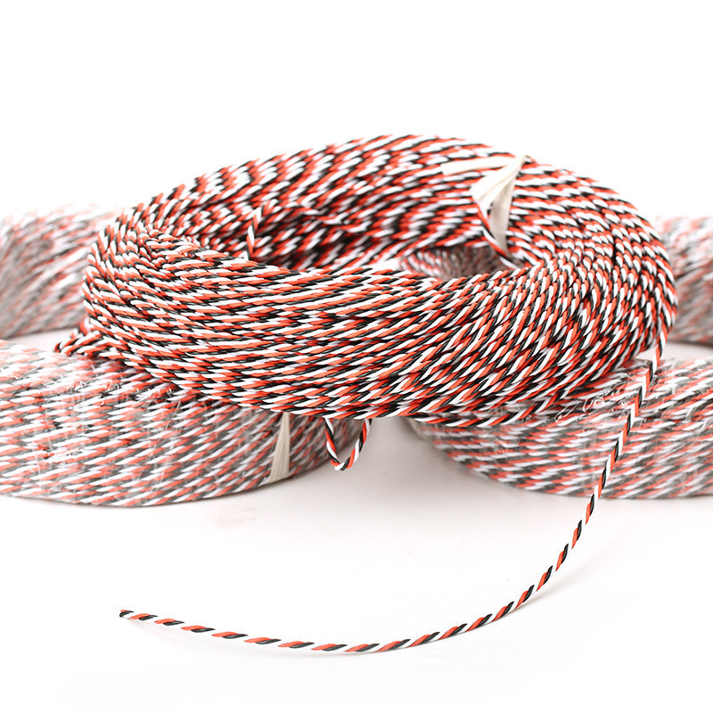 5 metrai 16 pėdų 26awg 22AWG 30/60 šerdies 3P susukamas servo ilgintuvas JR Futaba susuktas laidas, skirtas RC lėktuvo priedams