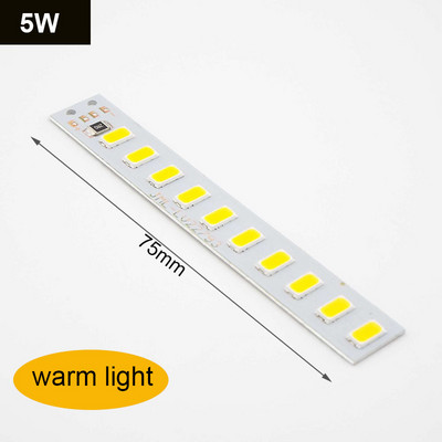 DC 5V LED 5730 SMD Chip 5W 6W 10W felületi éjszakai fénygyöngyök egyszínű fénytábla barkácslámpához fehér meleg fehér