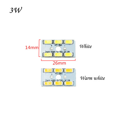 5db/tétel SMD5730 LED Chip 2W 3W 5W 240-280mA Állandó árambemenet SMD 5730 Light Bead Board Alumínium Lámpalap LED Izzóhoz