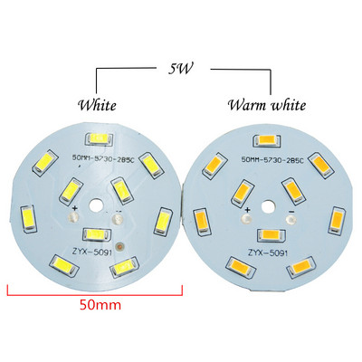 5db/tétel SMD5730 LED Chip 2W 3W 5W 240-280mA Állandó árambemenet SMD 5730 Light Bead Board Alumínium Lámpalap LED Izzóhoz