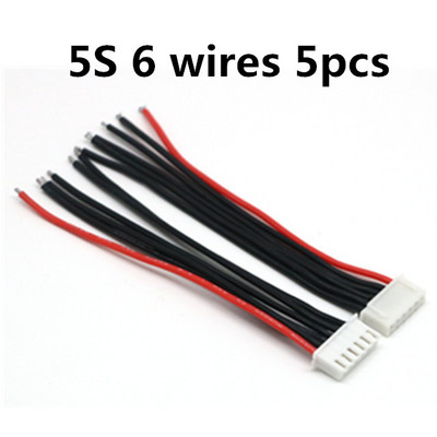5 бр./Партида Добро качество 2s 3s 4s 5s 6s LiPo батерии Баланс зарядно Щепсел Линия/проводник/Конектор 22AWG 100 mm JST-XH Балансиращ кабел