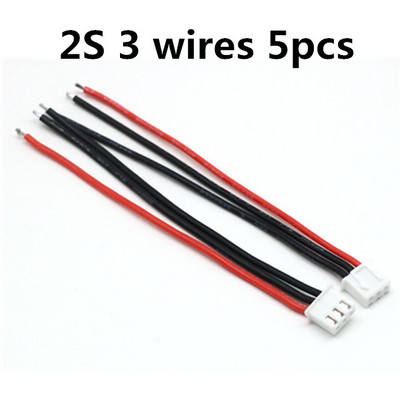 5 бр./Партида Добро качество 2s 3s 4s 5s 6s LiPo батерии Баланс зарядно Щепсел Линия/проводник/Конектор 22AWG 100 mm JST-XH Балансиращ кабел