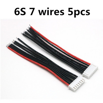 5 бр./Партида Добро качество 2s 3s 4s 5s 6s LiPo батерии Баланс зарядно Щепсел Линия/проводник/Конектор 22AWG 100 mm JST-XH Балансиращ кабел