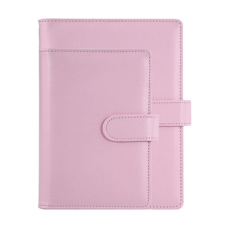 Macaroon 6 caurumi A5 A6 PU Ādas, vaļēju lapu piezīmjdatora apvalks Jauki budžeta plānotāja vāki 2022. gada DIY plānotāja dienasgrāmatas komplekts