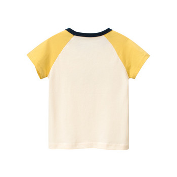 1-9T Детска тениска за бебета, момчета, момичета, летни памучни основни горнища с къс ръкав, детска тениска, детска тениска