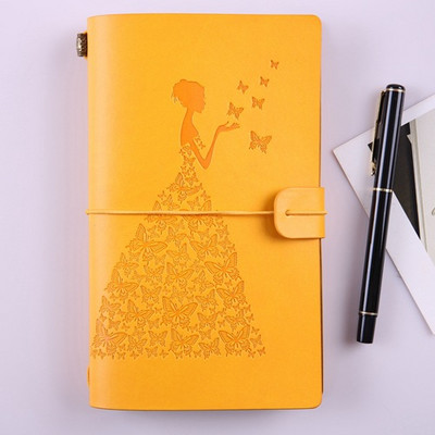 Pretty Lady Vintage Travellers Jegyzetfüzet Napló Jegyzettömb PU Bőr Irodalom Jegyzetfüzet Papír Folyóirattervezők Iskolai írószerek