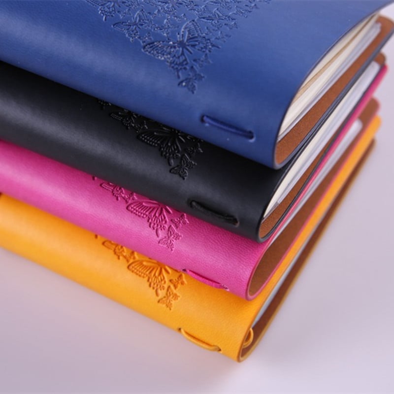 Pretty Lady Vintage Travelers Notebook Diary Notepad PU Leather Literature Note Book Paper Journal Planners School Stationery