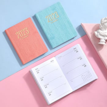 Haile Mini 2023 A7 Notebook Monthly Days Agendas Planner Memo Αυτοκόλλητα 365 ημερών Φορητό ημερολόγιο τσέπης Χαρτικά