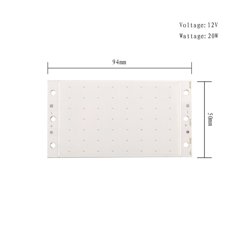 12-14V 20W COB LED švieslentės plokštės juostelė pasidaryk pats Automobilių žibintai Atsarginės dalys Priedai Balta Raudona Mėlyna Žalia Šilta Gamta Balta