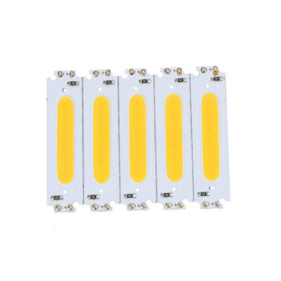 10db fém 10x 60*15mm 2w-os COB LED négyzetcsíkos lámpagyöngy csip DIY DC 12V