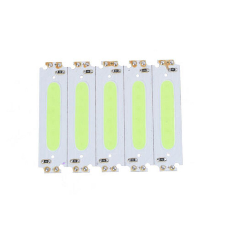 10 vnt Metalo 10x 60 * 15mm 2w COB LED kvadratinės juostelės šviesos lempos karoliukai Chip Diy DC 12V