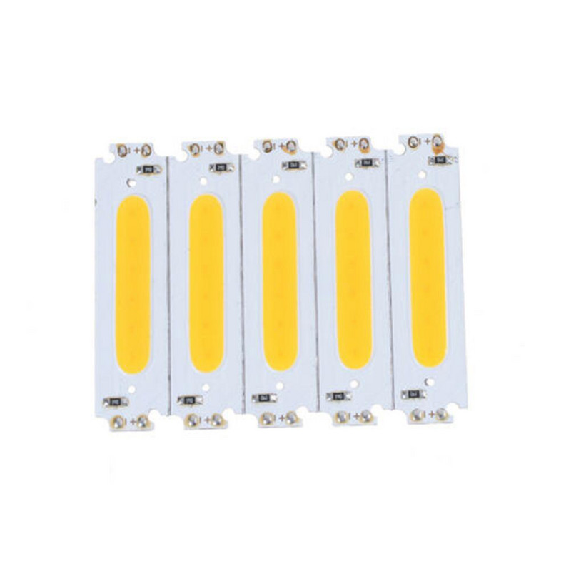 10 vnt Metalo 10x 60 * 15mm 2w COB LED kvadratinės juostelės šviesos lempos karoliukai Chip Diy DC 12V
