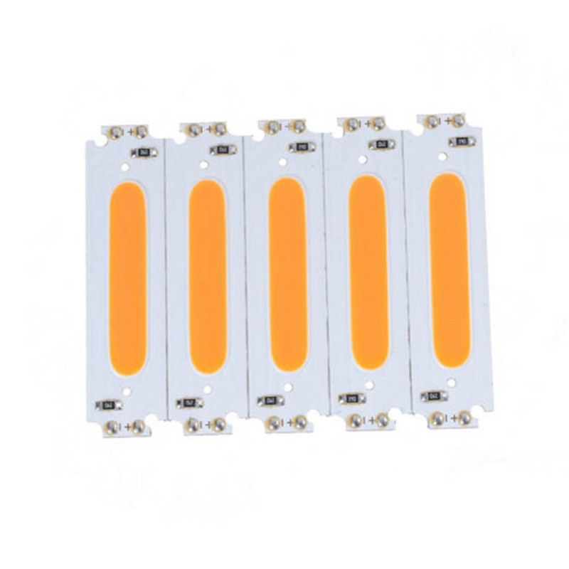 10 vnt Metalo 10x 60 * 15mm 2w COB LED kvadratinės juostelės šviesos lempos karoliukai Chip Diy DC 12V