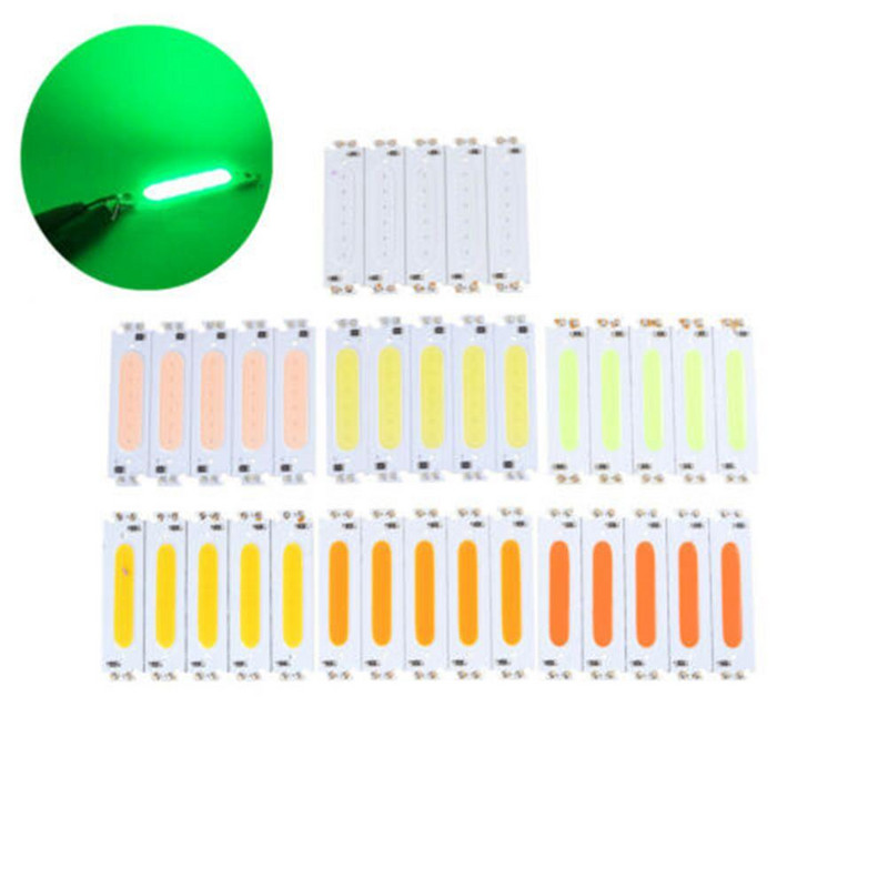 10 vnt Metalo 10x 60 * 15mm 2w COB LED kvadratinės juostelės šviesos lempos karoliukai Chip Diy DC 12V
