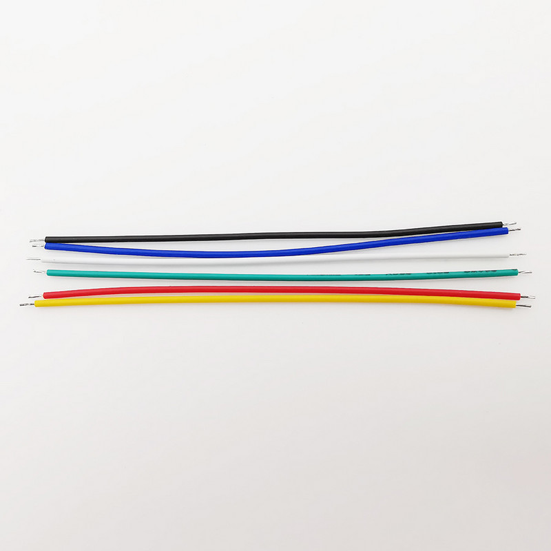 100 buc. Cablu jumper pentru placă de breadboard 24 AWG Cablu de lipit PCB placat cu staniu Sârmă electronică PVC cu două capete flexibile 5-20CM pentru Arduino