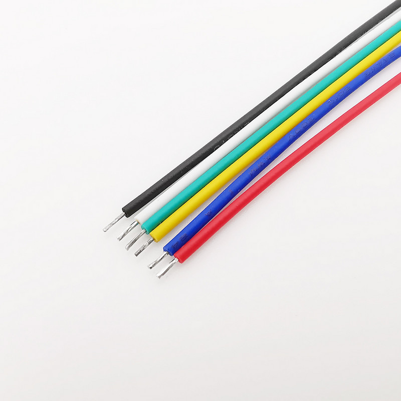 100 buc. Cablu jumper pentru placă de breadboard 24 AWG Cablu de lipit PCB placat cu staniu Sârmă electronică PVC cu două capete flexibile 5-20CM pentru Arduino