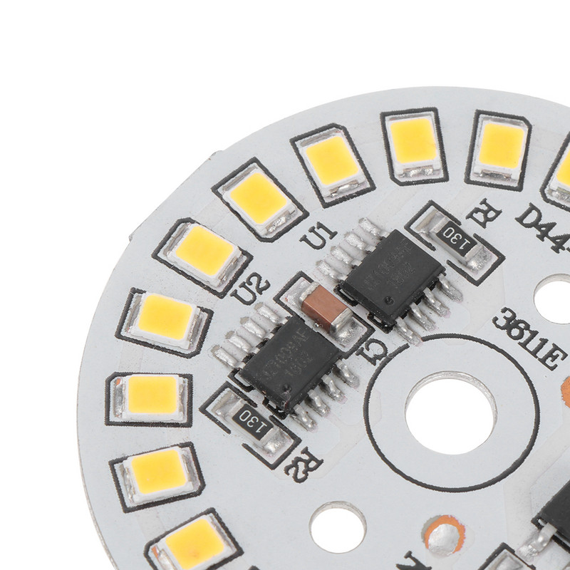 DIY 15W 12W 9W 7W 5W 3W Light Chip Ζεστό λευκό LED Λάμπα λαμπτήρα AC220V Είσοδος Smart IC LED Bean For Bulb Light SMD