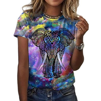 Νέα καινοτομία Zebra Elephant Art Butterfly 3d Printing T-shirt Γυναικεία Harajuku Καλοκαιρινό πολύχρωμα όμορφα κοντομάνικα μπλουζάκια μόδας