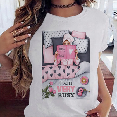 Maycaur Fashion Lady Print női póló Alkalmi Vicces grafikai póló Rövid ujjú póló Ajándék Lady Yong Girl Top pólónak