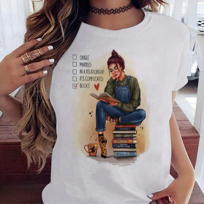 Maycaur Fashion Lady Print női póló Alkalmi Vicces grafikai póló Rövid ujjú póló Ajándék Lady Yong Girl Top pólónak