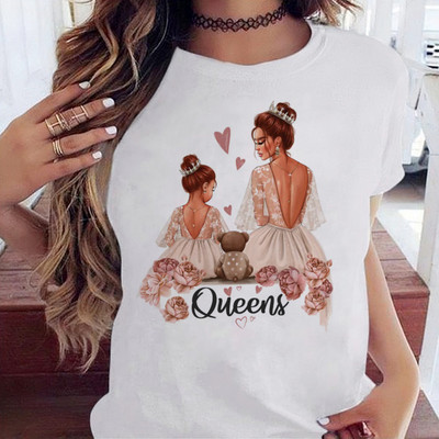 Maycaur Fashion Lady Print női póló Alkalmi Vicces grafikai póló Rövid ujjú póló Ajándék Lady Yong Girl Top pólónak