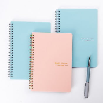 Coil Agenda Planner Notebook Weekly Planner Στόχος Παρακολούθηση Συνήθειας Χρονοδιάγραμμα Οργανωτής Εφημερίδα Σημειωματάριο Ισπανικά Γραφείο Γραφείου