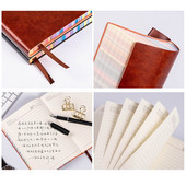 A6 puha fedeles PU notebook jegyzettömb szalag oldalcímke 100 lap Szemápoló papírok Irodai iskolai írószerek W3JD