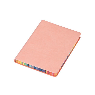 A6 puha fedeles PU notebook jegyzettömb szalag oldalcímke 100 lap Szemápoló papírok Irodai iskolai írószerek W3JD