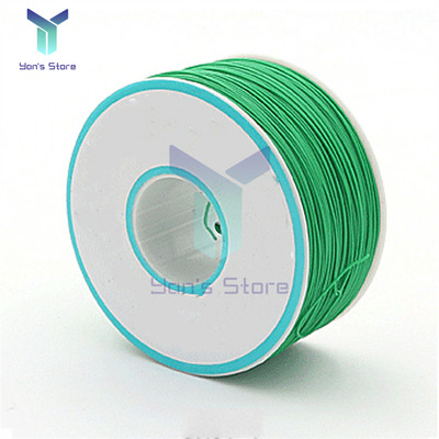 250M 30AWG кабел с тел 8 цвята PCB запояване Fly Iine 0,55 mm макетна платка Jumper Цветна изолационна обвивка Кабел калайдисана чиста мед