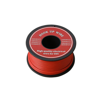20 м / парчета електрически проводник UL1007 18AWG PVC изолатор, калайдисан меден многожилен електронен проводник, 300 V, свързващ електрически проводник