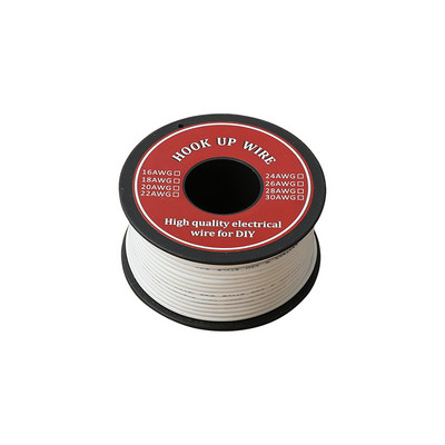 20 м / парчета електрически проводник UL1007 18AWG PVC изолатор, калайдисан меден многожилен електронен проводник, 300 V, свързващ електрически проводник