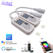 Magic Home Mini RGB RGBW WiFi vezérlő DC12V-24V LED szalagpanelhez, világítás időzítési funkció 16 millió szín okostelefonos vezérlés