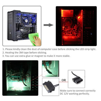 DC 5V 3Pin SATA RGB контролер Molex 4Pin PC компютърен контролер за осветление на пиксели за WS2812B адресируеми LED светлинни ленти