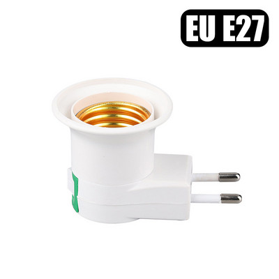 E27 foglalatú lámpa izzótartó lámpa foglalat kapcsolóval EU US UK dugós lámpatartó Energiatakarékos LED asztali lámpa Led alap lámpa aljzat