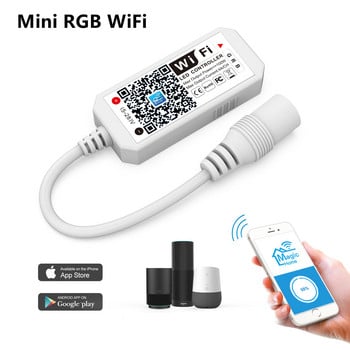 Magic Home DC5V 12V 24V Bluetooth-съвместим безжичен WiFi контролер, RGB/RGBW IR RF LED контролер за WS2811 WS2812 LED лента